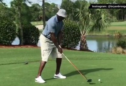 Michael Jordan's golf swing is terrible