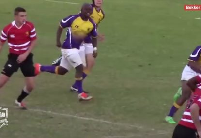 Attacking pass goes within INCHES of defender's fingertips