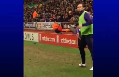 Frank Lampard cops it from Stoke fans and has the last laugh