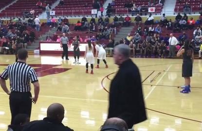 High school teams both try and lose the same game