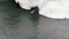 Brutal wipeout caught on drone cam
