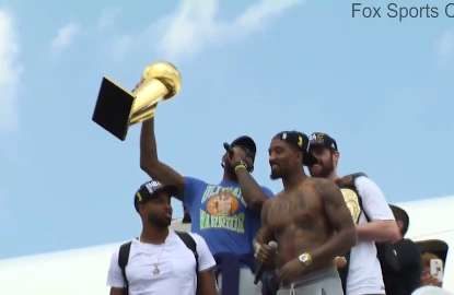 How the Cavaliers celebrated winning the 2016 NBA title