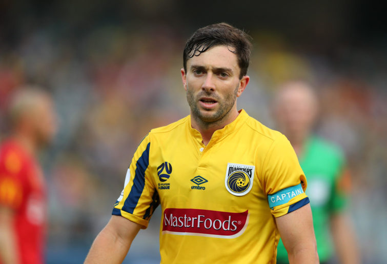 Central Coast Mariners captain Tommy Oar