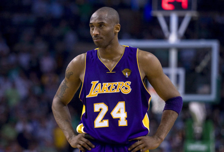Los Angeles Lakers player Kobe Bryant during NBA finals between Boston Celtics and Los Angeles Lakers