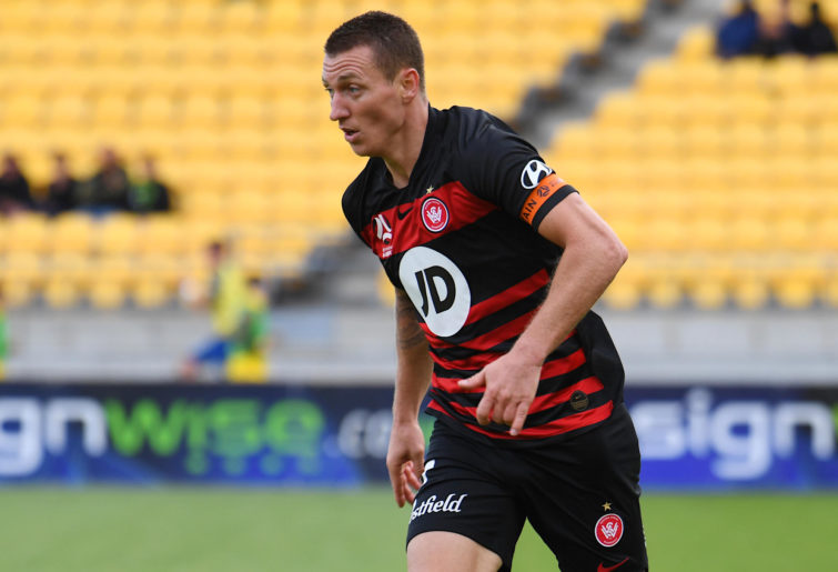 Mitchell Duke in action for the Wanderers