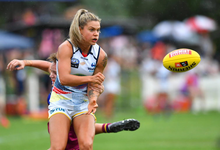 Anne Hatchard in action for the Crows