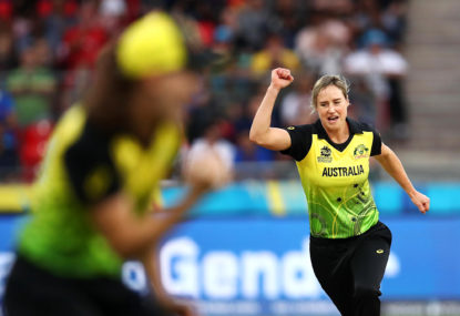 Where does Ellyse Perry sit in Australia's bowling line-up?