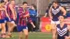 Local footy player dislocates shoulder... while celebrating his match-sealing goal