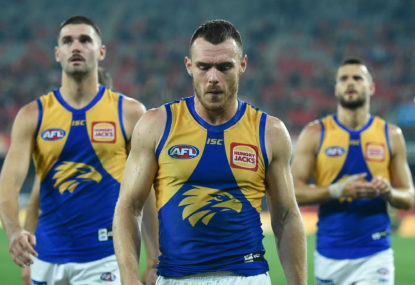 Flying high? Not likely, as the West Coast Eagles might be headed straight down