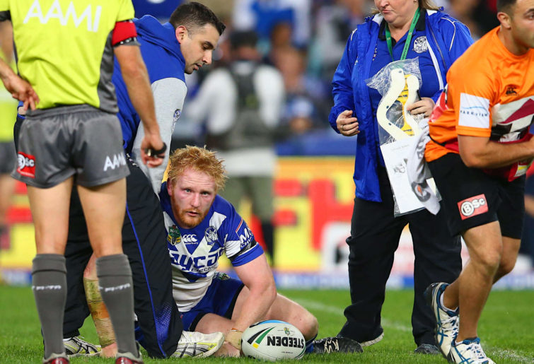 James Graham after being knocked out