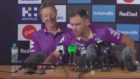 Cam Smith deals with journo accidentally phoning into Storm press conference