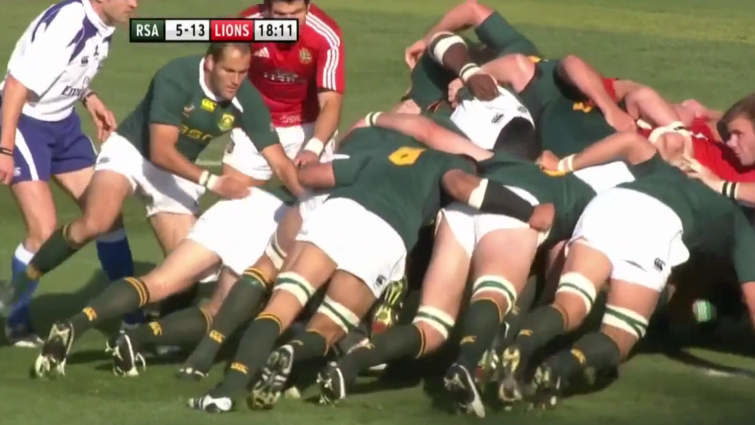 springboks scrum vs lions 2009