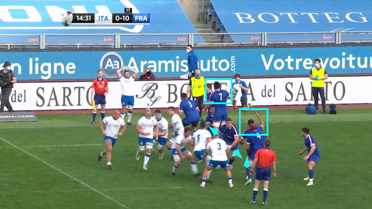 france vs italy lineout