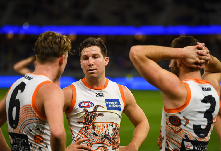 Toby Greene of the Giants reflects on aloss
