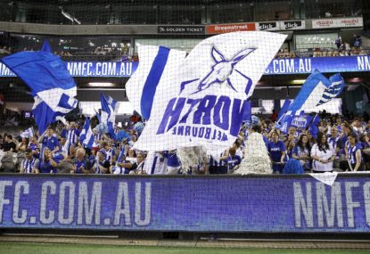 'AFL paupers no more': North Melbourne debt-free for the first time since the ‘80s