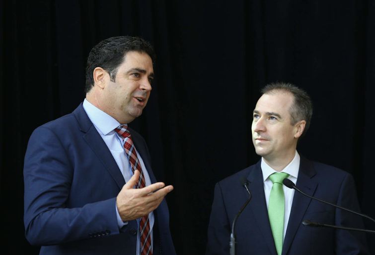 Garry Lyon and Gerard Whateley