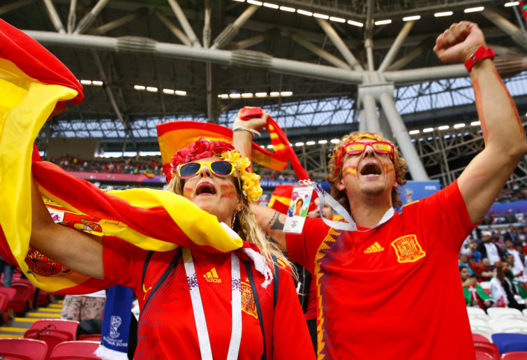 Spanish supporters