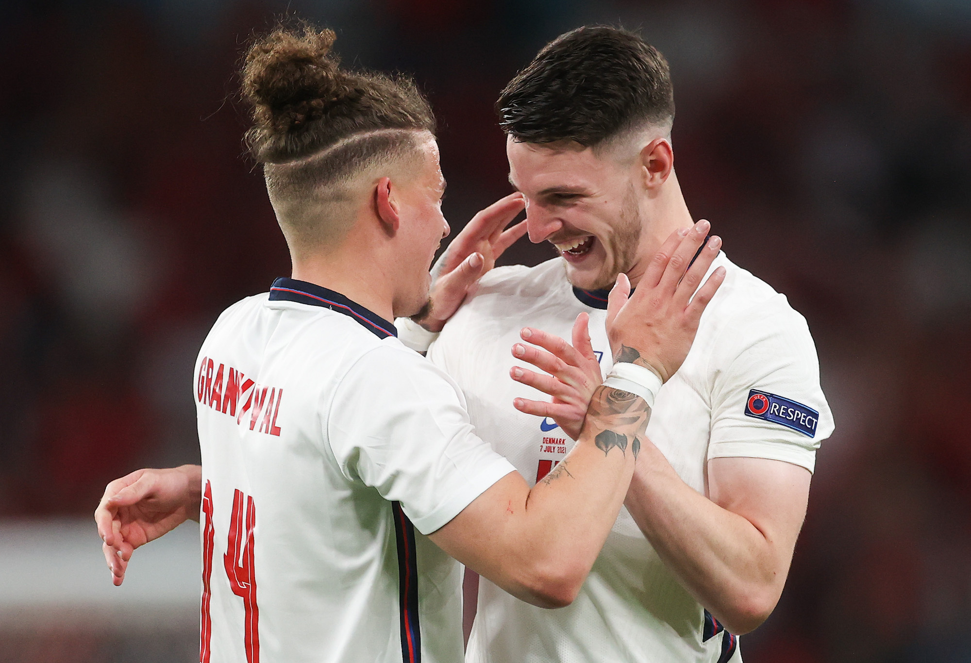 Kalvin Phillips and Declan Rice