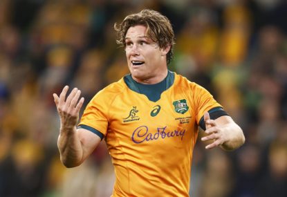 Michael Hooper captained the Wallabies against France