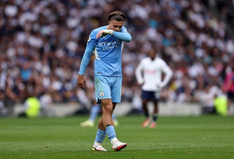 Jack Grealish of Manchester City during the Premier League