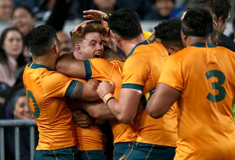 Andrew Kellaway scores debut try for the Wallabies