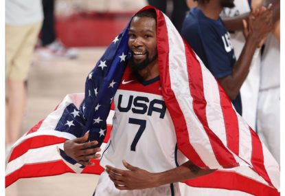 Green and gold day for Durant who follows $272 million new deal with a third Olympic title