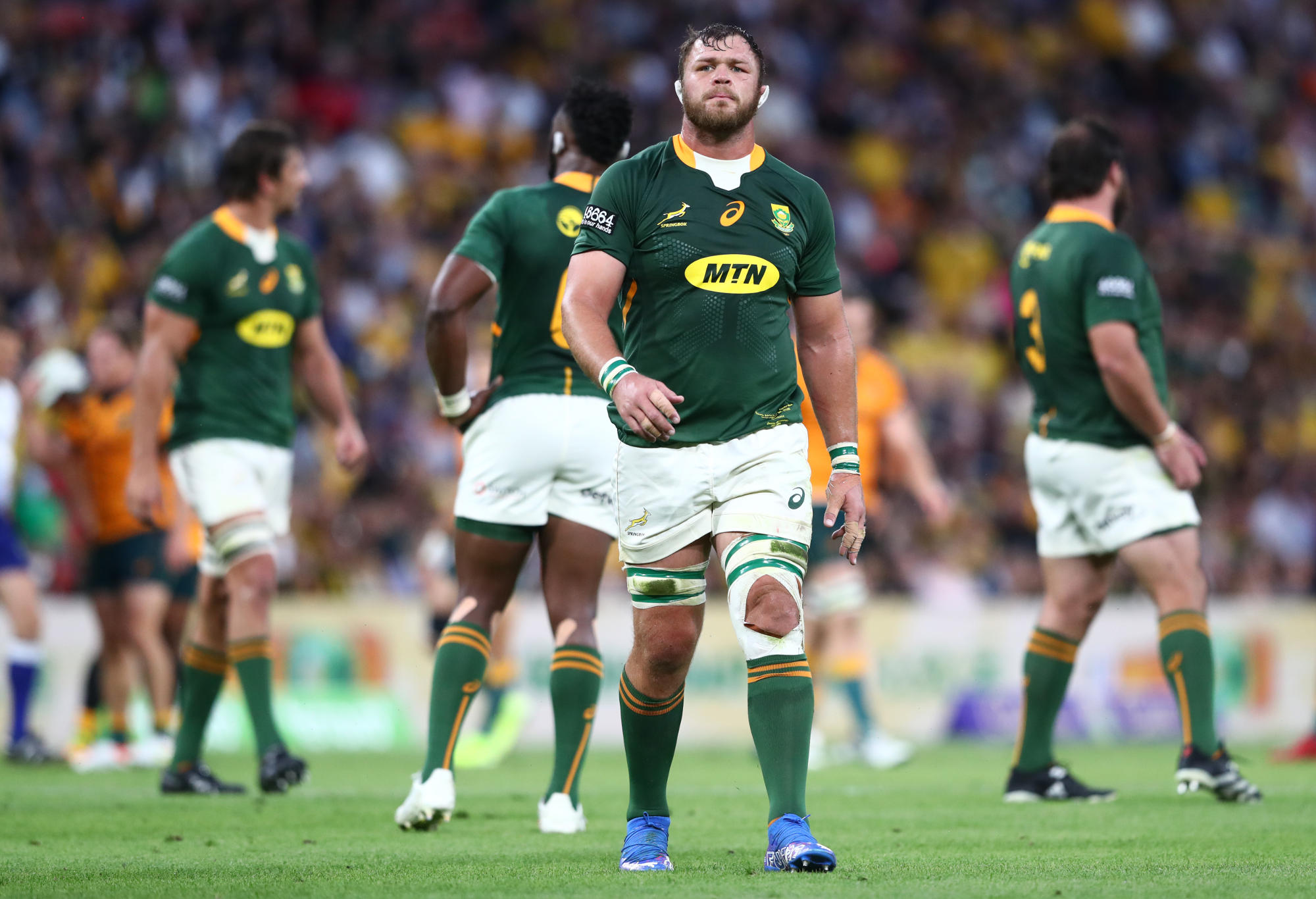Duane Vermeulen of South Africa looks on