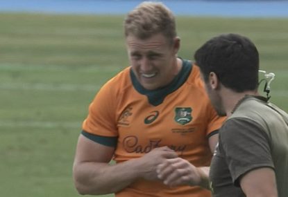 UPDATE: Hodge pec injury blow leaves Wallabies short at 15, 'vintage' Cooper turns on the style