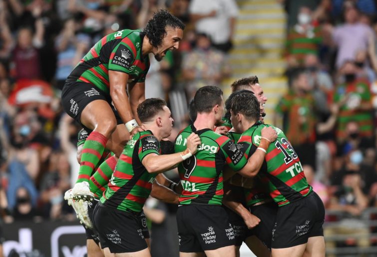 Souths celebrate grand final try