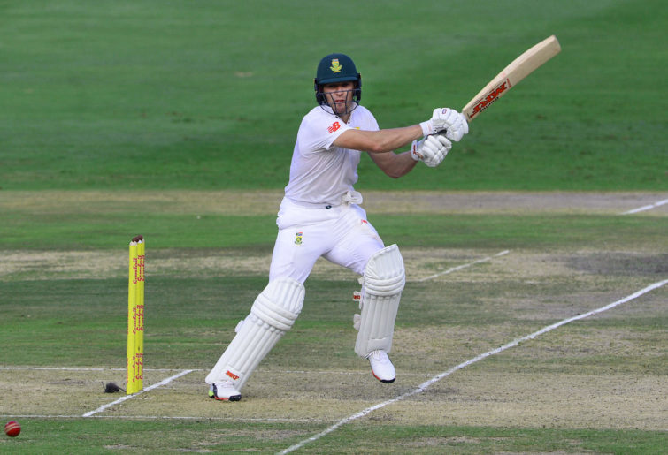 AB De Villiers bats on day 1 of the 4th Sunfoil Test in 2018