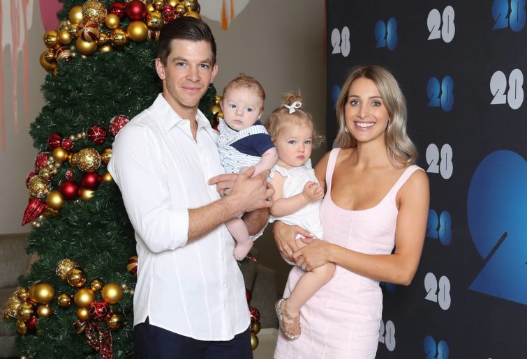 Tim Paine with his family
