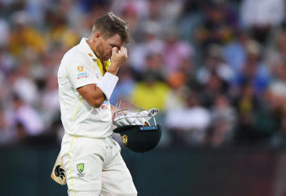 DAY 1 REPORT: Another ton goes begging, but Warner and Labuschagne give Aussies the edge