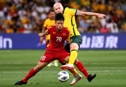 Socceroos make flying start against Vietnam: World Cup qualifying live scores, blog