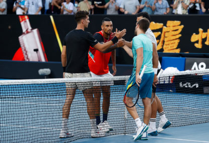 WATCH: Footage leaked of the moment Kyrgios claims he and Kokkinakis were threatened by rival coach