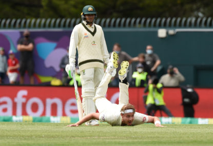 The Liebke Report Card: Stuart Broad fell flat on his face and fought with a robot - at least England gave us some laughs