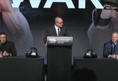 WATCH: 'He's a w---er!' Barry Hall gets in dig at Paul Gallen during SBW fight presser