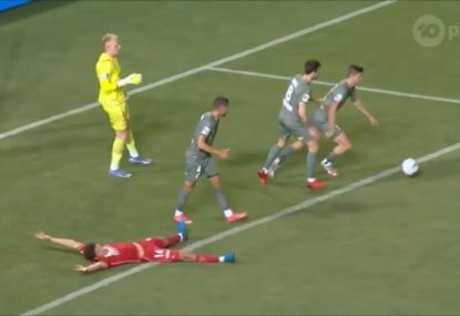 A-League drama as Melbourne City give up penalty AND red card... only for Adelaide to bottle it