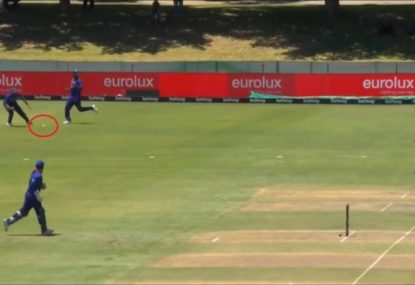 India go full village cricket with hilarious fielding blooper
