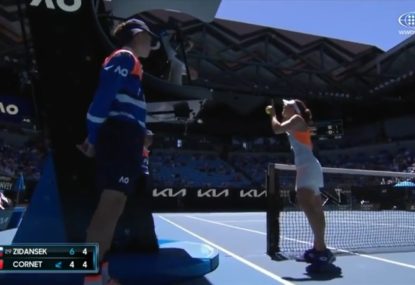 Alize Cornet tries to put umpire in her place in feisty blow-up over time violation