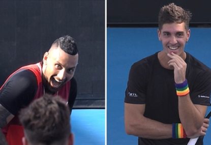 'Oh no!' This Nick Kyrgios howler was extraordinary even for him