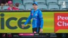 Matthew Renshaw looking for a place to hide after dropping a costly sitter on the boundary