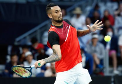 Kyrgios shows why he’ll always be popular but probably never win a major