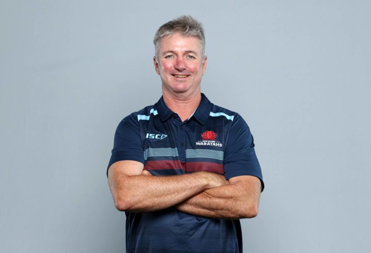 Waratahs Head Coach Darren Coleman poses during the NSW Waratahs Super Rugby 2022 headshots session at ARU HQ on January 19, 2022 in Sydney, Australia. (Photo by Brendon Thorne/Getty Images for Rugby Australia)