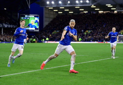City go clear at top, quick-fire Nketiah brace sinks ten-man Leeds, Everton claim priceless three points