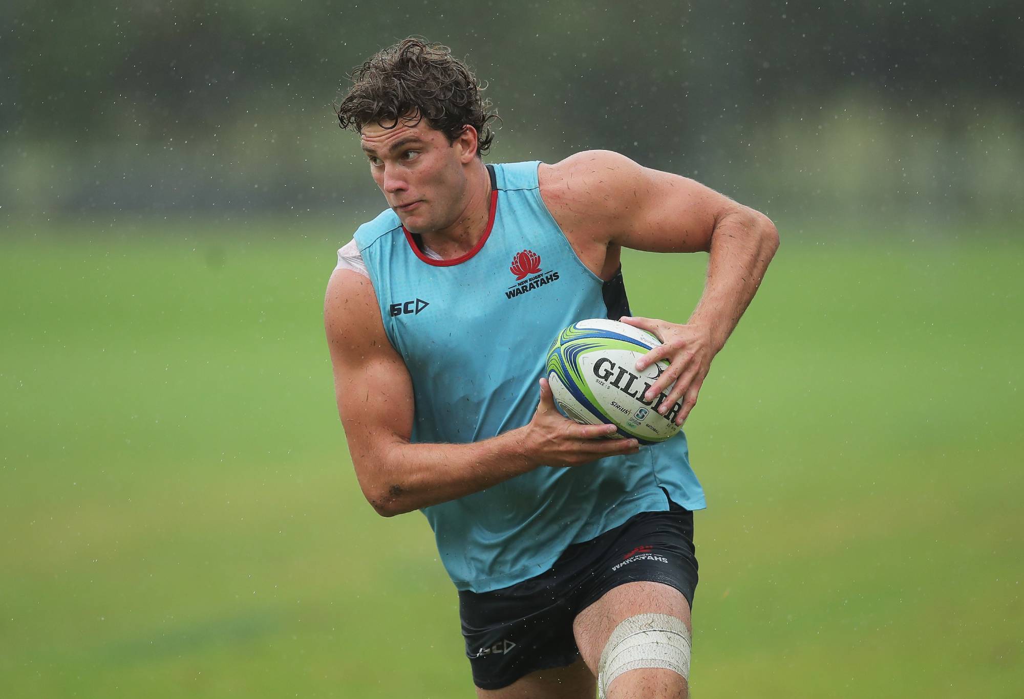 Will Harris runs with the ball during a NSW Waratahs training session at the David Phillips Sports Complex on March 23, 2021 in Sydney, Australia. (Photo by Matt King/Getty Images)