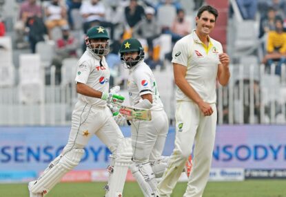Pakistan v Australia, Day 2: Azhar Ali's 185 overshadowed on an emotional day for Australia