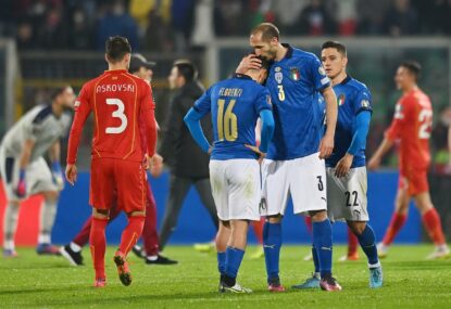 Italy sensationally miss World Cup again after humiliating defeat to North Macedonia