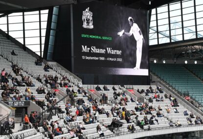 'Greatest cricketer who ever lived': Emotional scenes at MCG farewell for Warnie