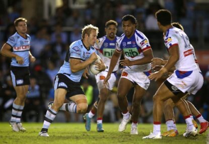 'They had a ding-dong out there': Fitzgibbon hails Talakai as Sharks nil Newcastle