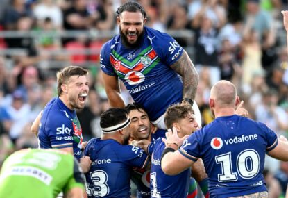Sticky 'embarassed and sorry' after nightmare Raiders second half sees Warriors win in golden point